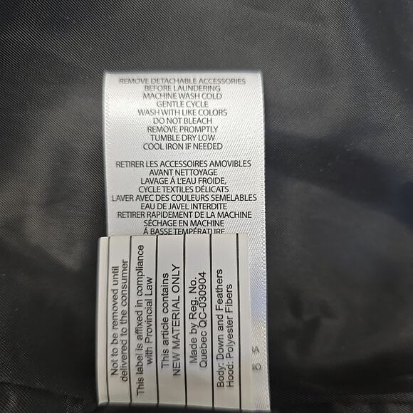 Lauren Ralph Lauren Womens Down Faux Fur Trim Black Hooded Puffer Coat XL EUC - Picture 7 of 12